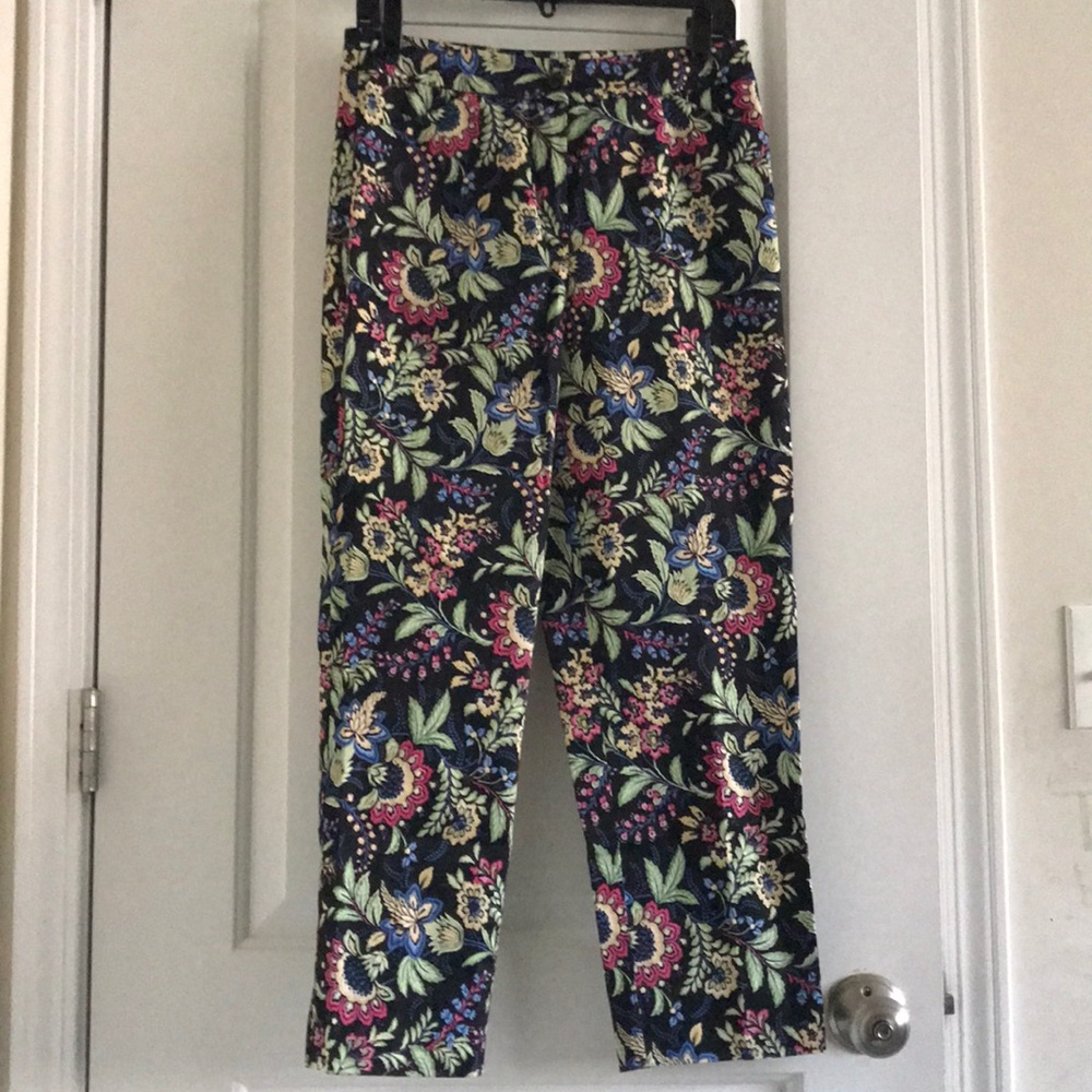 Bold Floral Appleseed’s Petites Pants